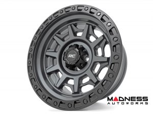 Ford Bronco Custom Wheels (1) - 85 Series - Gunmetal Gray w/ Black Lip - 17 x 9.0 / 6 x 135 / -12 / 4.5" - Rough Country Ford Bronco Custom Wheels (1) - 85 Series - Gunmetal Gray w/ Black Lip - 17 x 9.0 / 6 x 135 / -12 / 4.5" - Rough Country